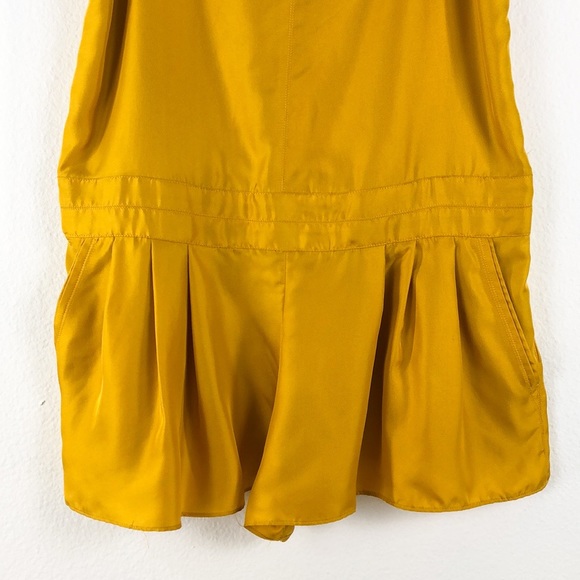 Rag & Bone Old Gold Silk Dune Romper NWT - Picture 3 of 9